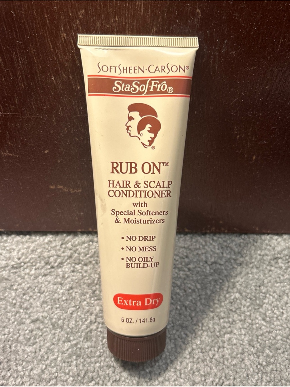 SoftSheen Carson Sta-Sof-Fro Rub On Hair & Scalp Conditioner Extra Dry 5oz